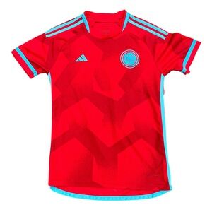 Men’s Small Adidas Colombia Soccer Federation Jersey Futbol